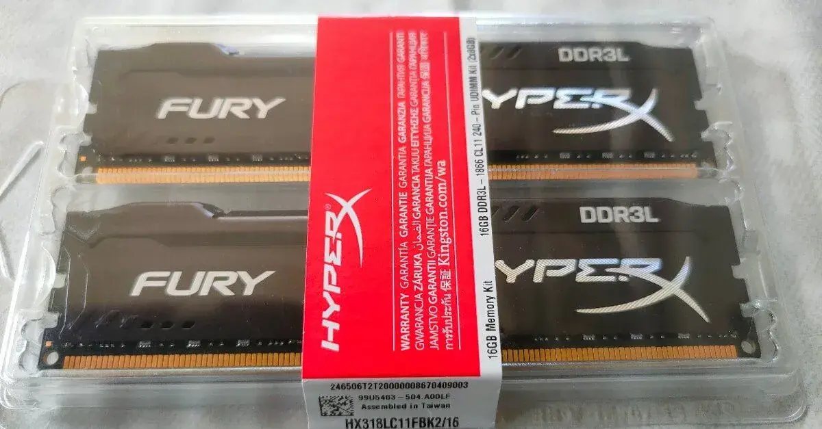 Fury HyperX 16GB DDR3