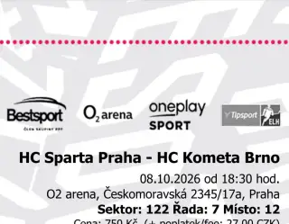 SPARTA PRAHA - KOMETA BRNO 8.10. 18:30