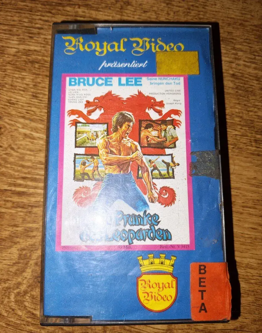 Originální videokazeta Betamax s Bruce Leem,čti popis