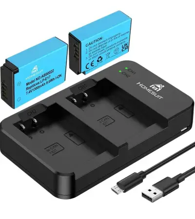 Nabíječka HomeSuit + 2× baterie LP-E17 1300 mAh