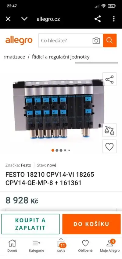 Řídící a regulační jednotka Festo
