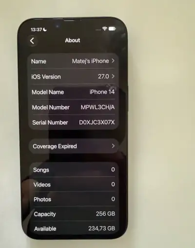iPhone 14 - 256GB RAM