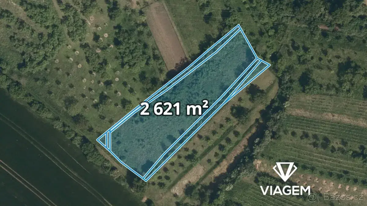 Zahrada 2 621 m², Podíl 67 % o výměře 1 747 m²