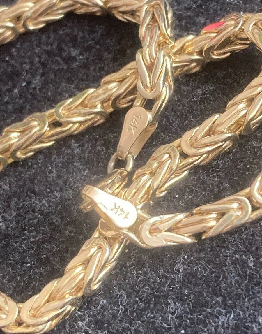 Zlatý řetízek KRÁLOVSKÝ 14k Žluté zlato 585/1000