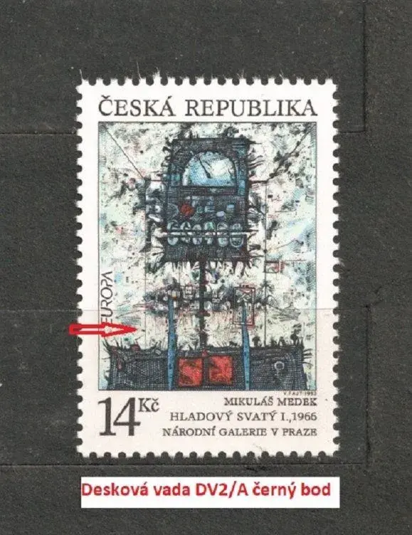 Česká Republika 1993 Pof č 5 EUROPA DV2/A Medek