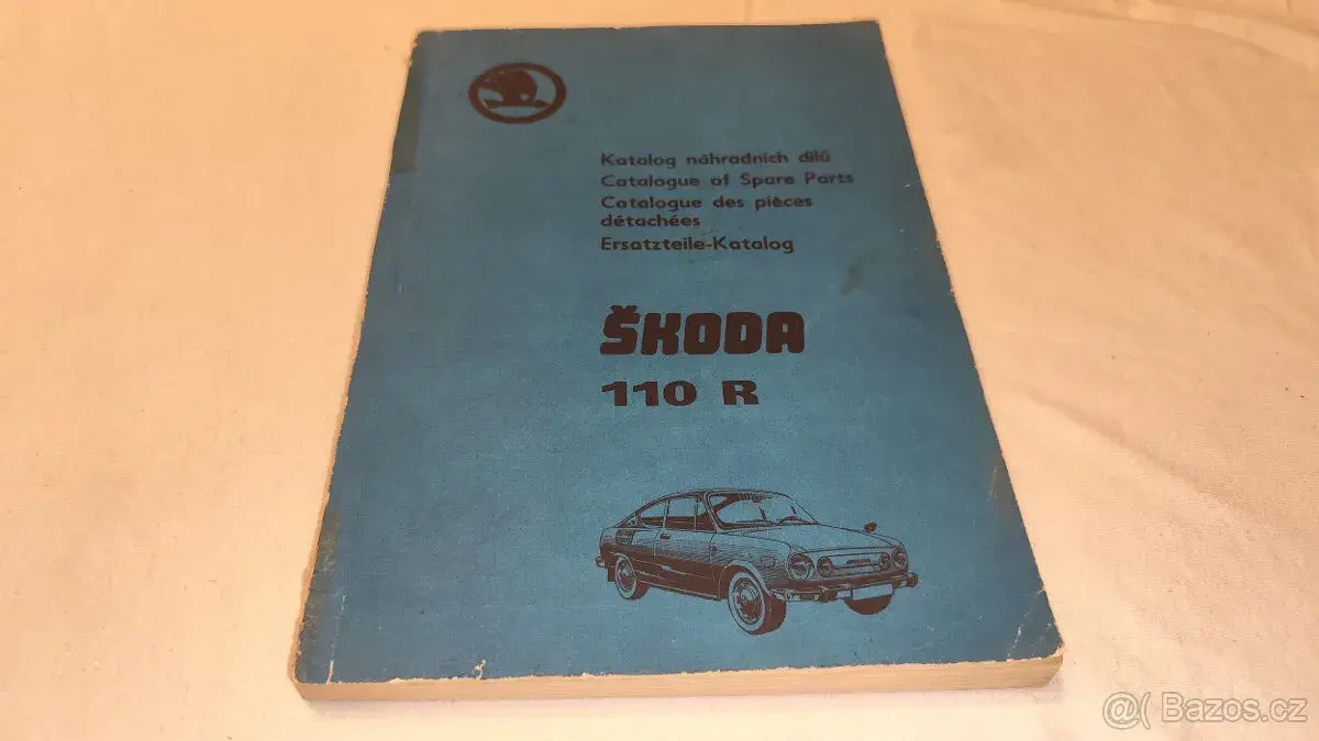 ŠKODA 110R – katalog seznam náhradních dílů Š110R