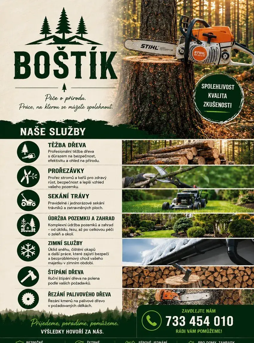 Údržba zeleně & těžba dřeva