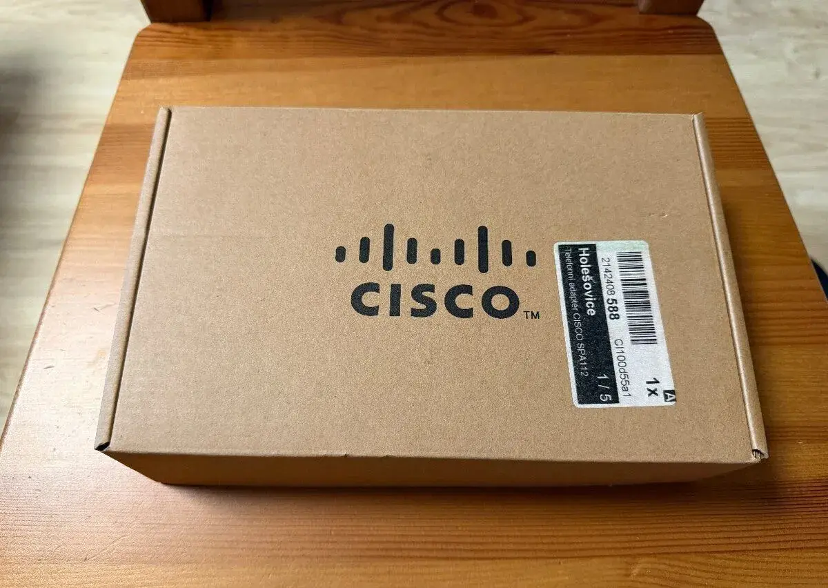 Cisco SPA112 – 2 Port Phone Adapter – kompletní balení