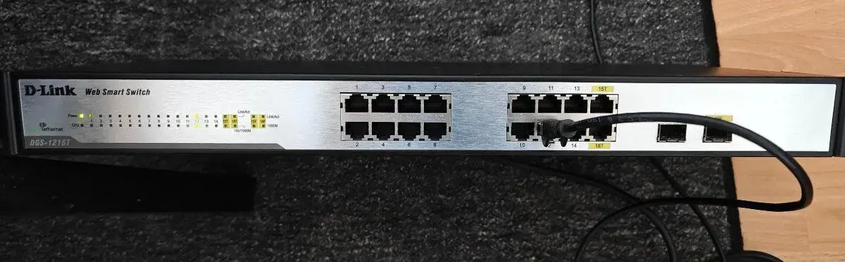 D-Link DGS-1216T, Switch, 16xGLAN 10/100/1000Mbit + 2xSFP