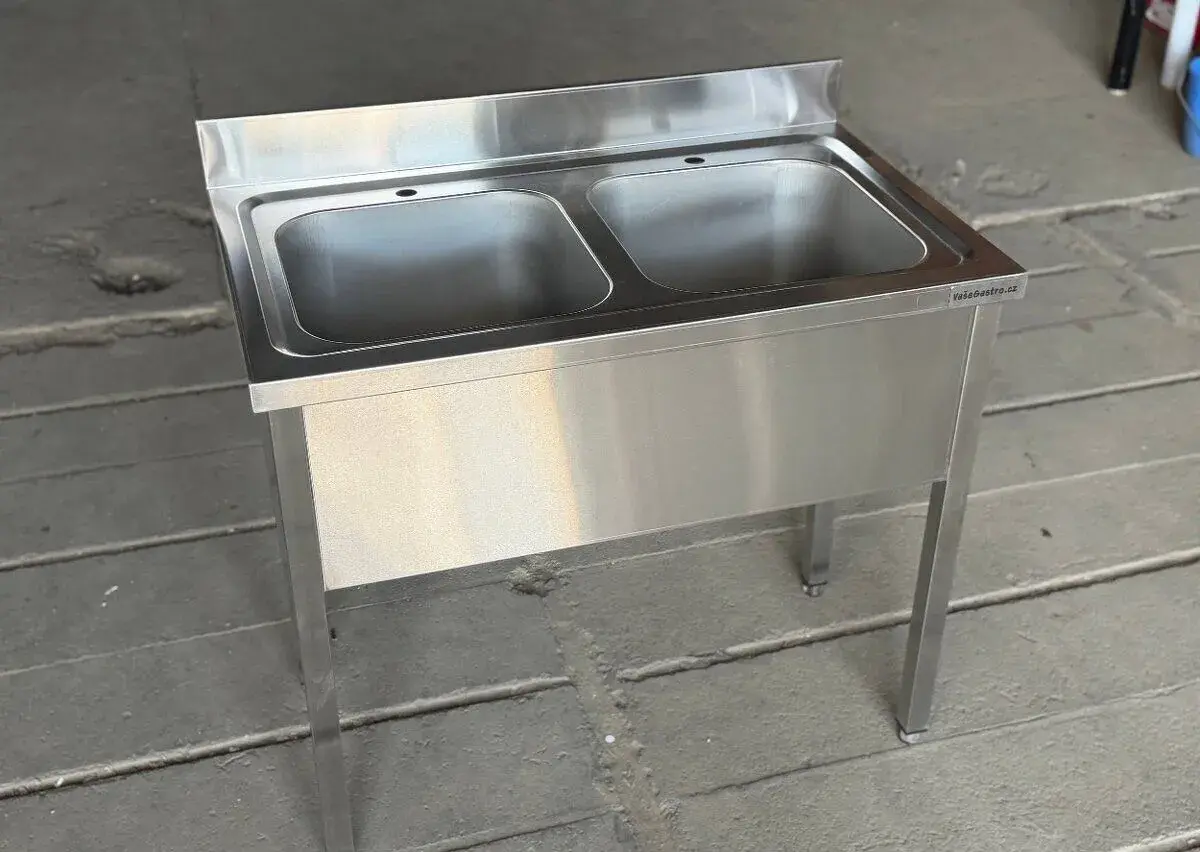 Nerezový dvojdřez (rozměry 100cm-150cm)