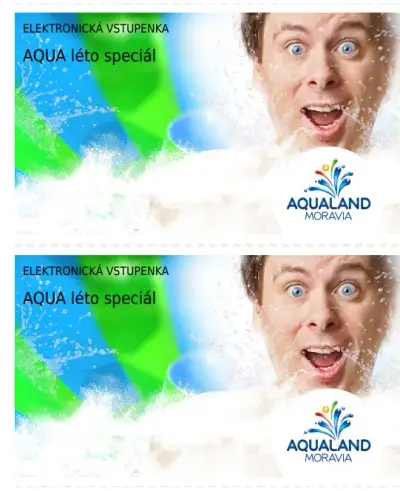 2x celodenní vstupenka Aqualand Moravia do 30.9.