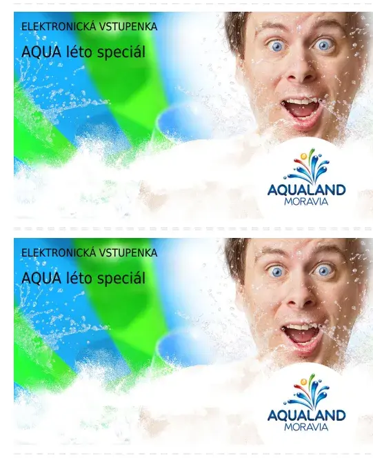 2x celodenní vstupenka Aqualand Moravia do 30.9.