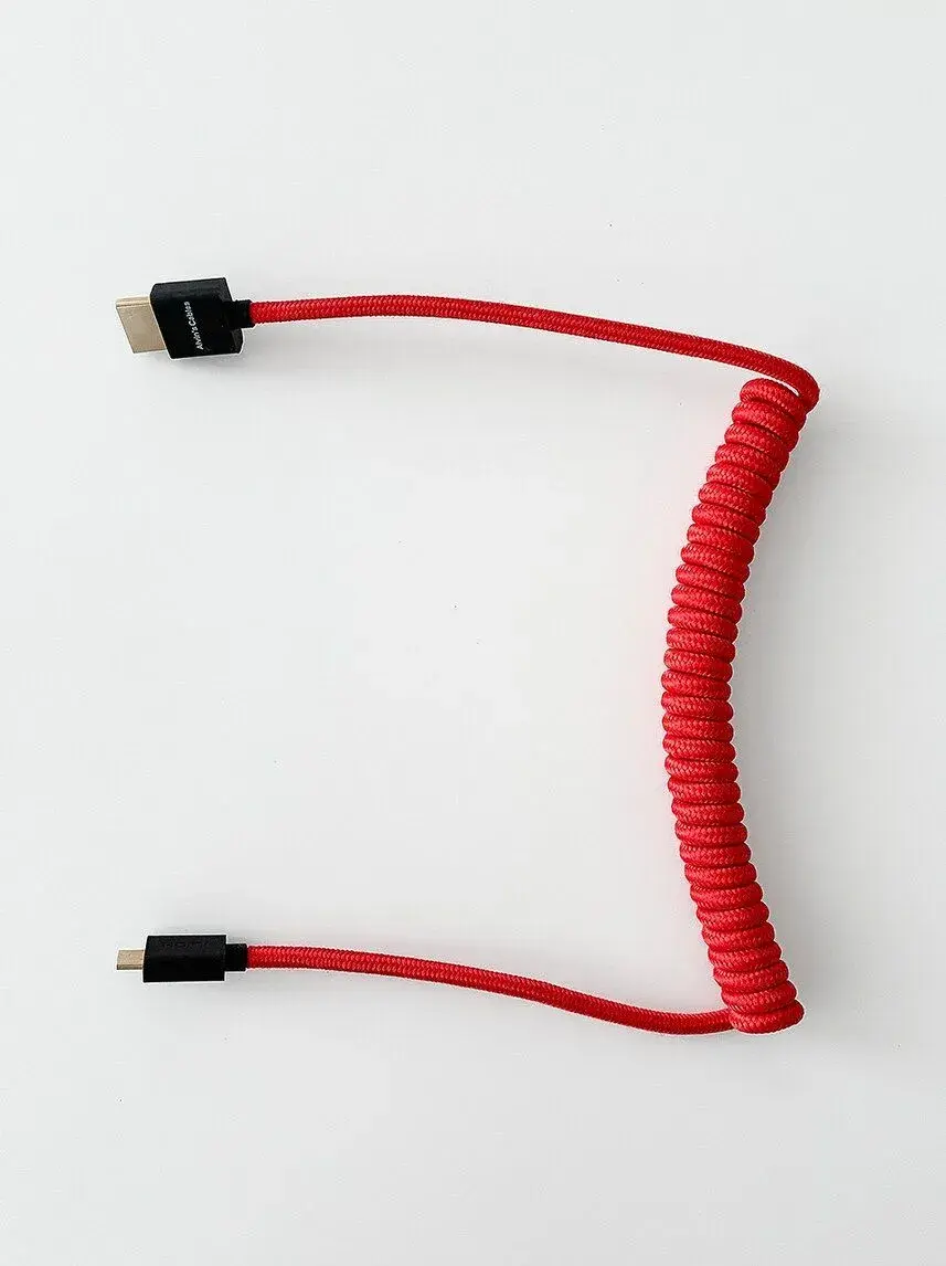 Kroucený kabel micro HDMI typu D na HDMI typu A