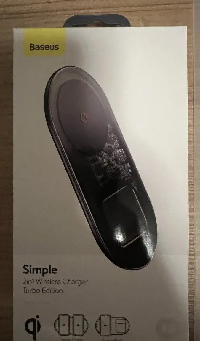 Bezdrátová nabíječka Baseus Simple 2in1 Turbo 24W QI