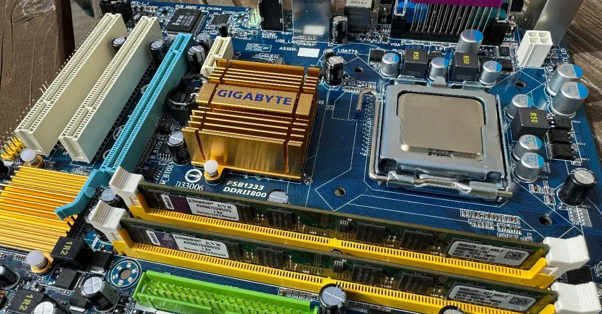 RETRO deska Gigabyte GA-G31M-ES2L + Intel E8400 a 4GB paměti