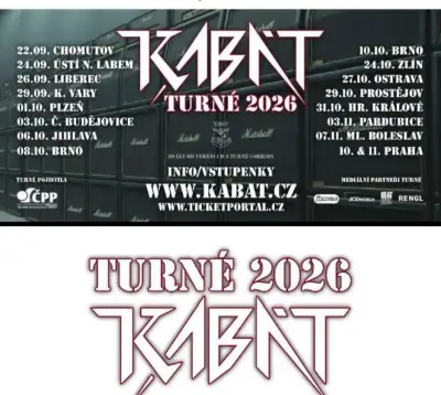 Kabát turné 2026 JIHLAVA