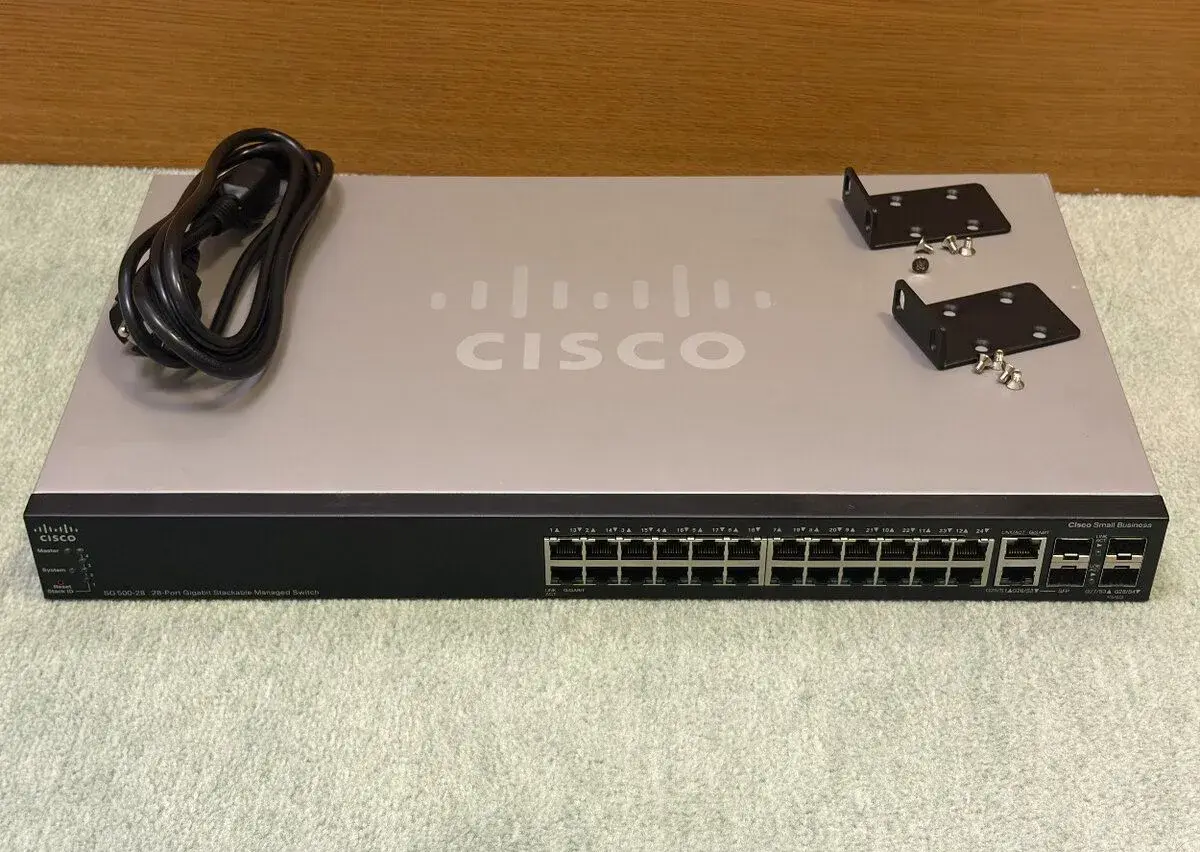 Cisco switch SG500-28 – stackable managed L3 switch