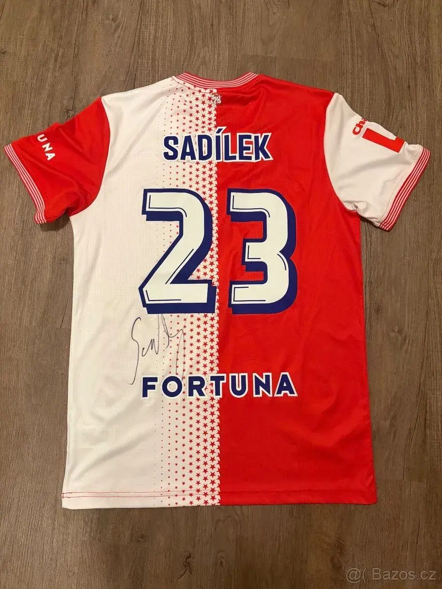Zápasový podepsaný dres MICHALA SADÍLKA č.23 SLAVIA PRAHA
