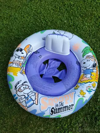 RETRO vzácný Snoopy léto 1991 plovací kruh nafukovací