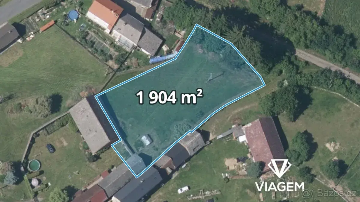 Zahrada 1 904 m², Podíl 17 % o výměře 317 m²