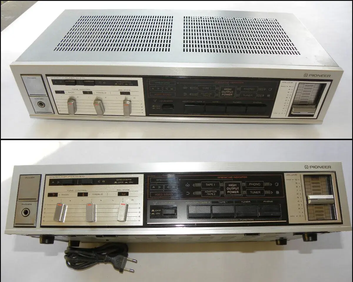 Pioneer SA-570 zesilovač (1986) oprava/náhradní dily