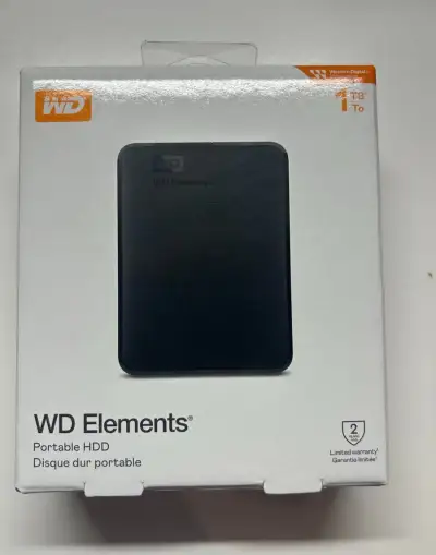 Externí HDD WD Elements Portable 1TB černý 2.5"