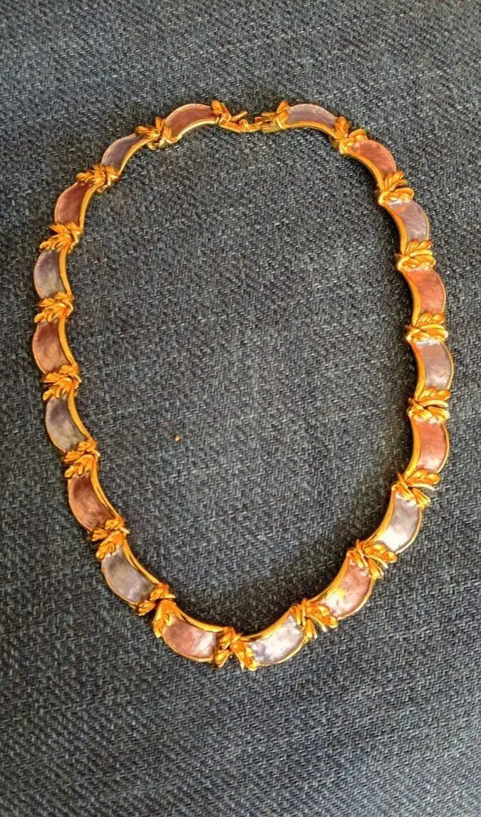 sběratelský vintage set: Masivní článkový náhrdelník