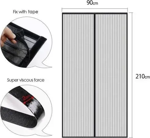 MYCARBON Magnet na dveře proti hmyzu 90x210 cm