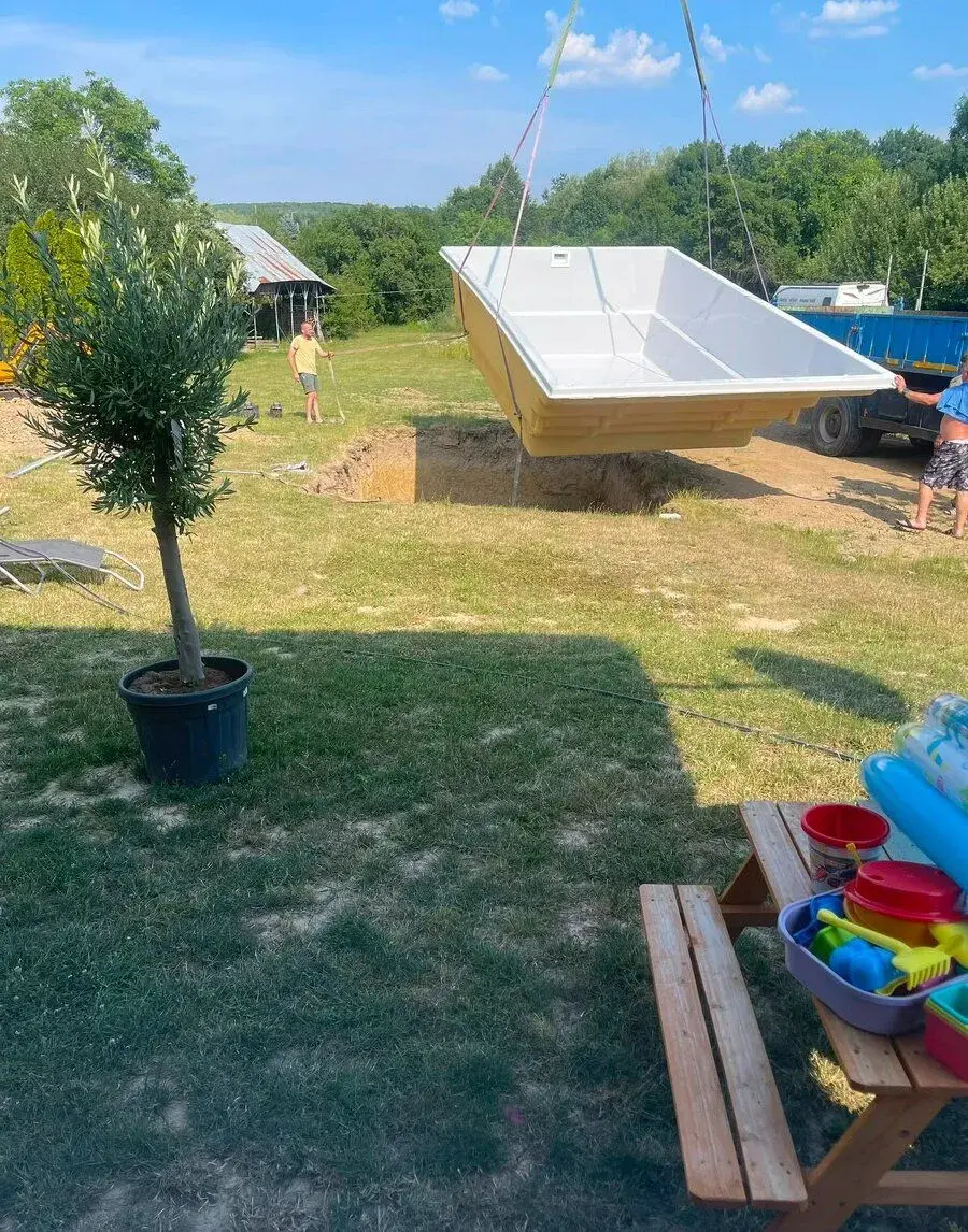 aminátový bazén s filtrací
