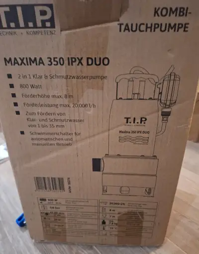 Kombinované ponorné čerpadlo T.I.P. Maxima 350 IPX DUO (800