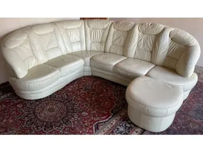 rohová kožená sedací souprava, 2292