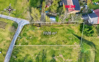 Prodej stavebního pozemku, 1026 m², Popovičky