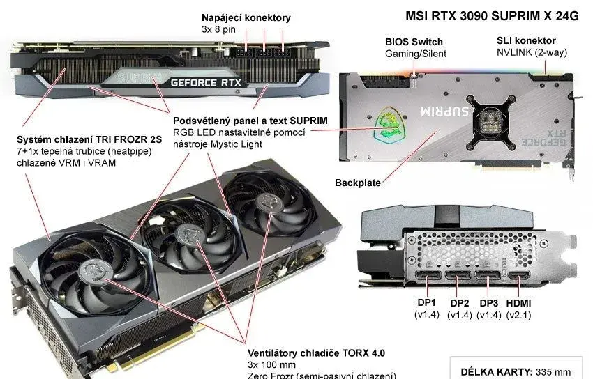 MSI GeForce RTX 3090 SUPRIM X 24G