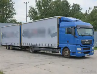 MAN TGX 18.360, EURO 5, 19 PALET, H. ČELO+PŘÍVĚS KRONE, 19 P