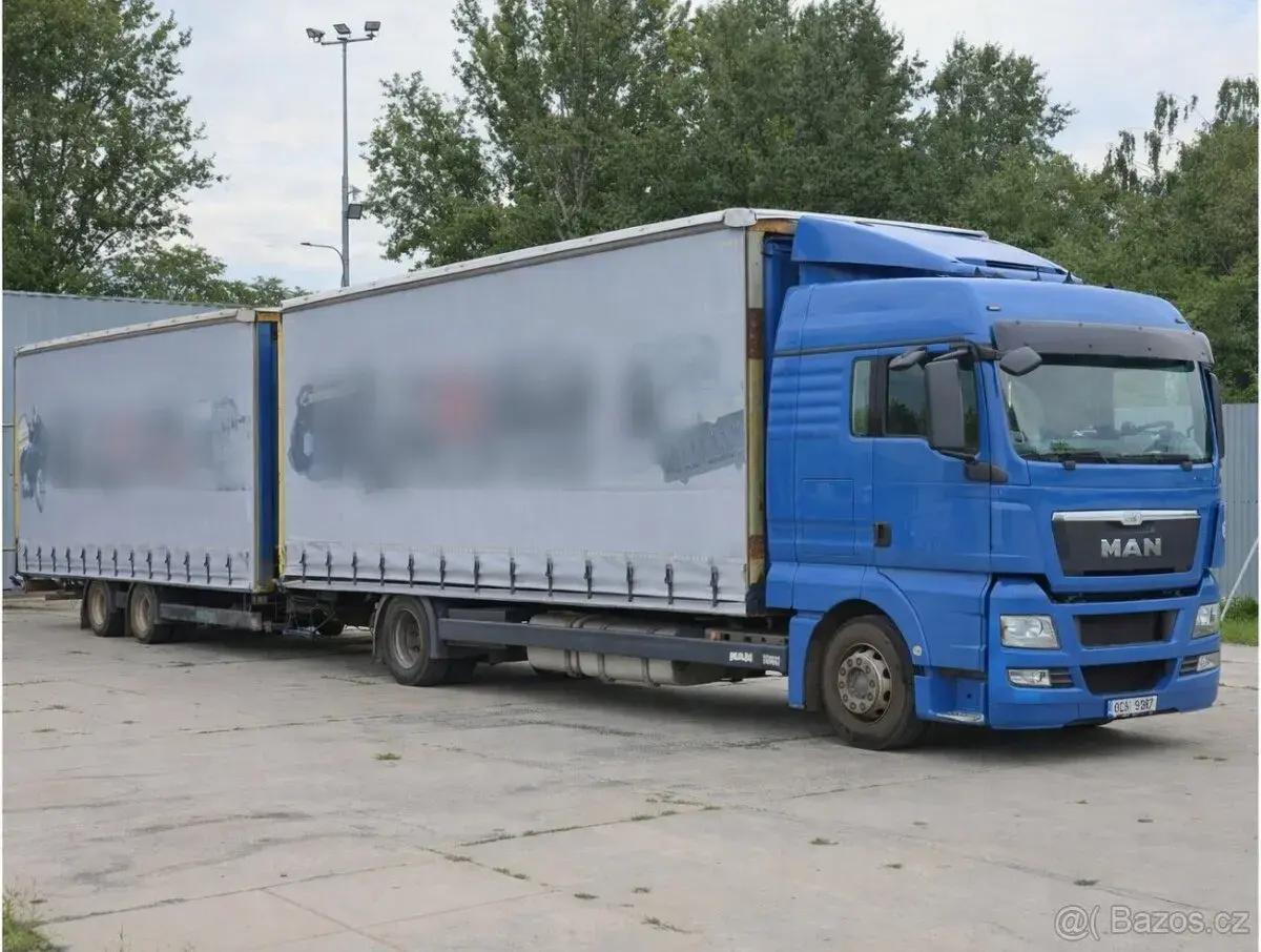MAN TGX 18.360, EURO 5, 19 PALET, H. ČELO+PŘÍVĚS KRONE, 19 P