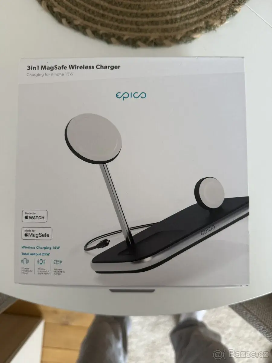 Nabíjecí MagSafe/Apple Watch/Qi stojan 3v1 Epico