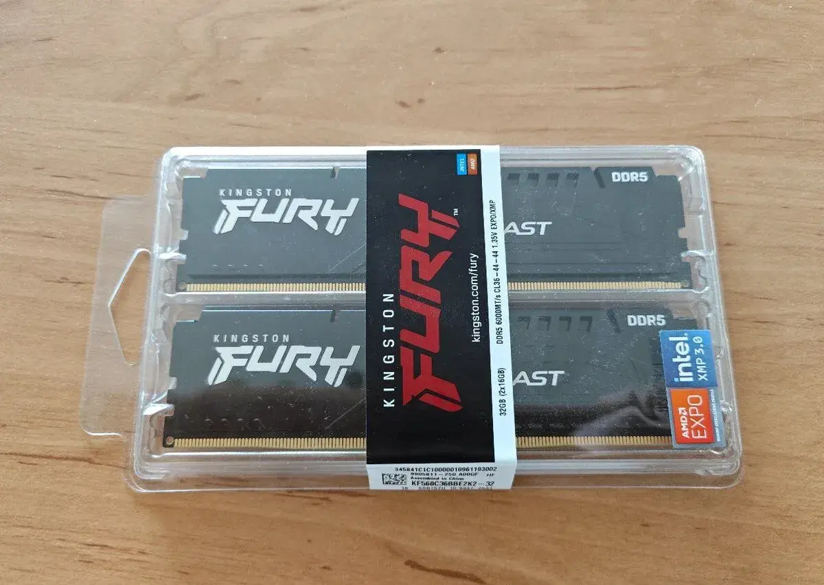 Kingston FURY DDR5 32GB(kit 2x16) 6000MT/s CL36