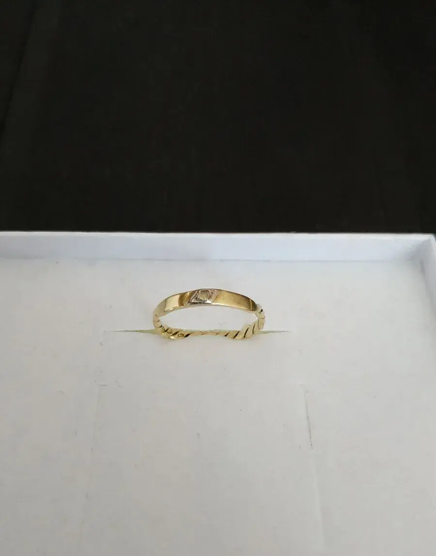 Dámský zlatý 14k prsten, vel. 48