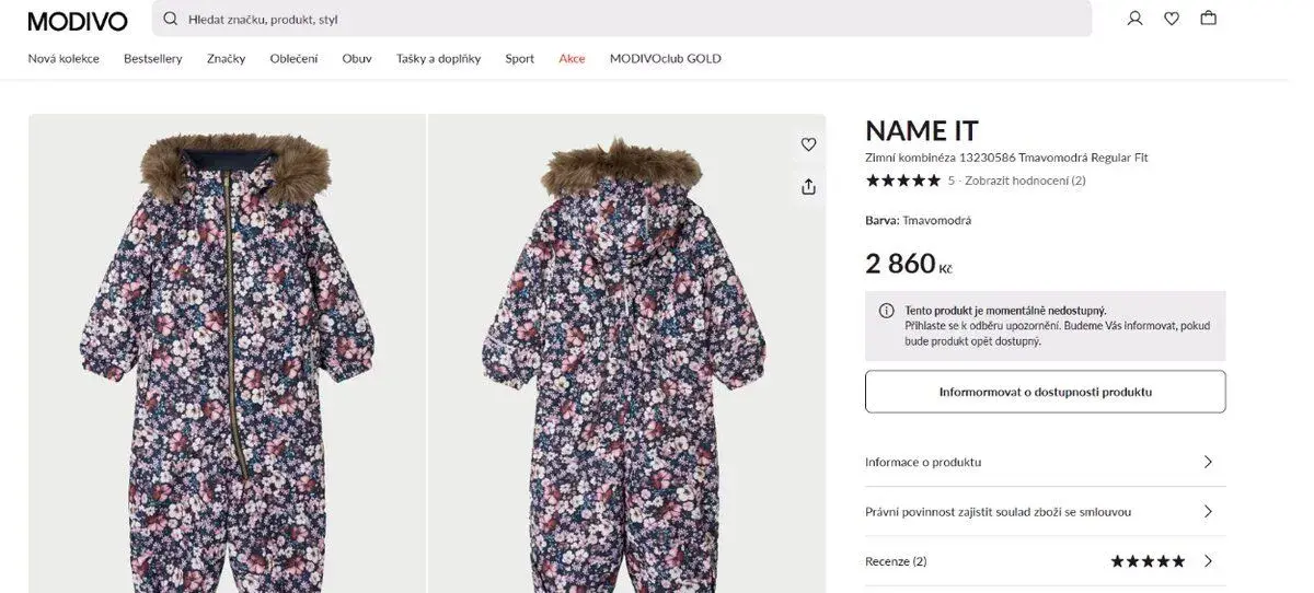 Dívčí zimní kombinéza Name It