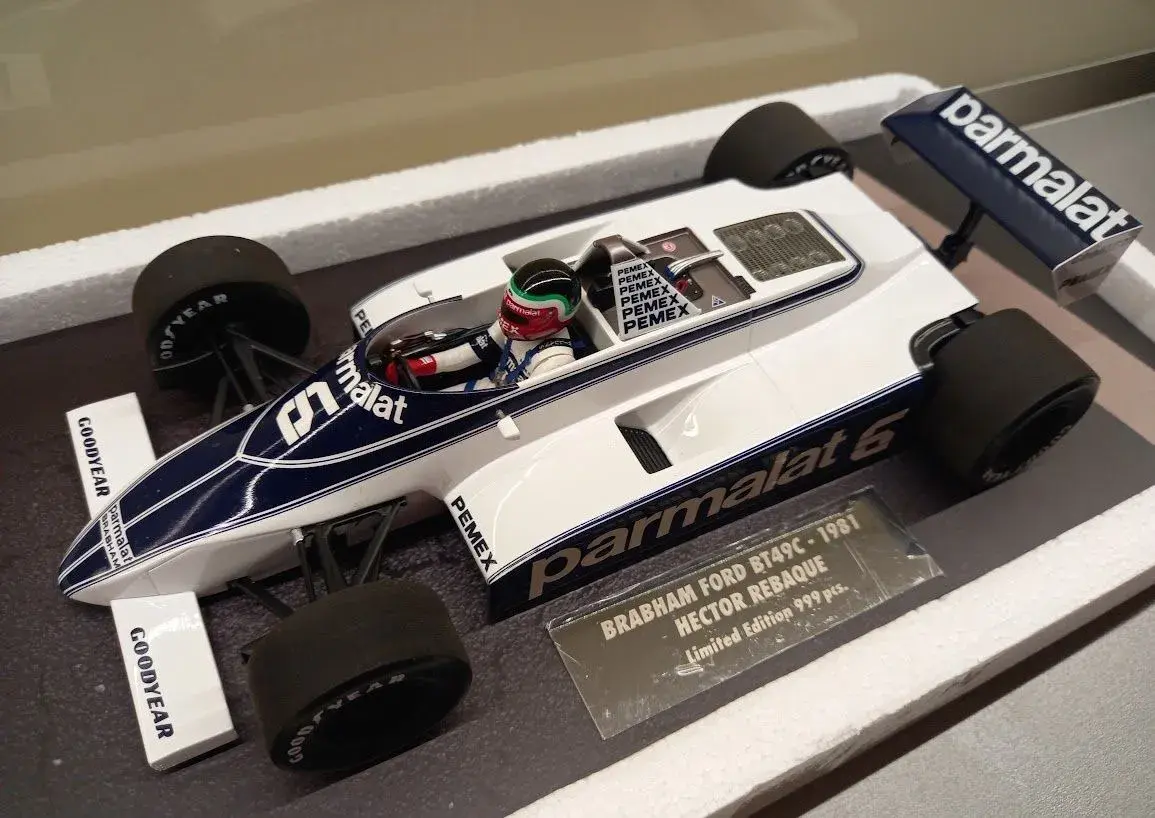 F1 BRABHAM FORD BT49C HECTOR REBAQUE 1981 MINICHAMPS 1:18