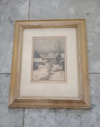 Obraz dřevoryt orig. Tondl, LETNÍ 10%