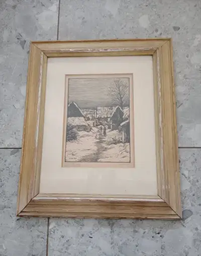 Obraz dřevoryt orig. Tondl, LETNÍ 10%
