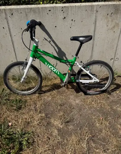 Ultralehké dětské kolo WOOM 3 velikost 16 zelené