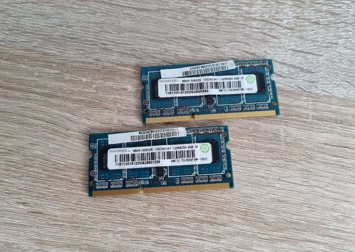Operační paměť 4GB DDR3L 1600MHz, So-dimm
