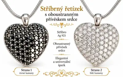 Srdce přívěsek+ řetízek