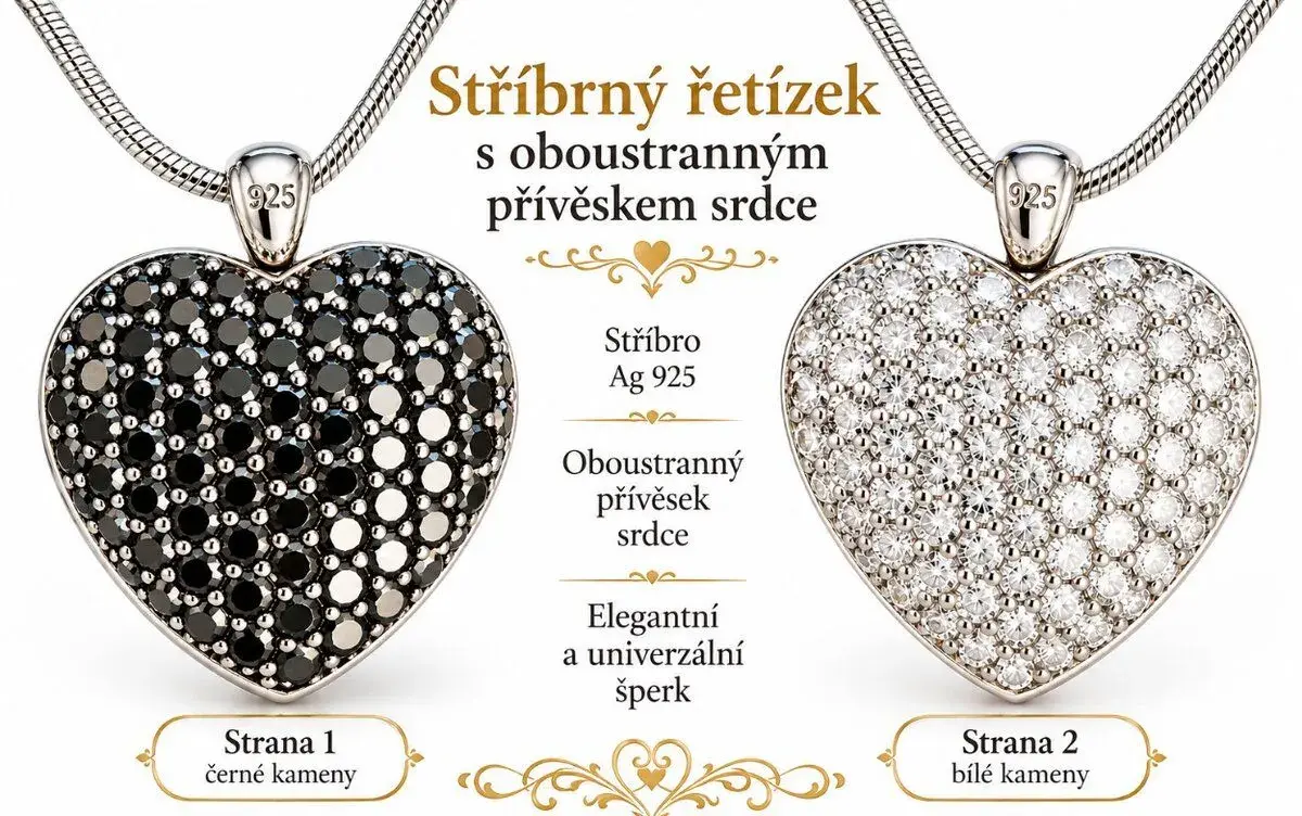 Srdce přívěsek+ řetízek