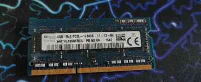 RAM 4 GB DDR3 notebook