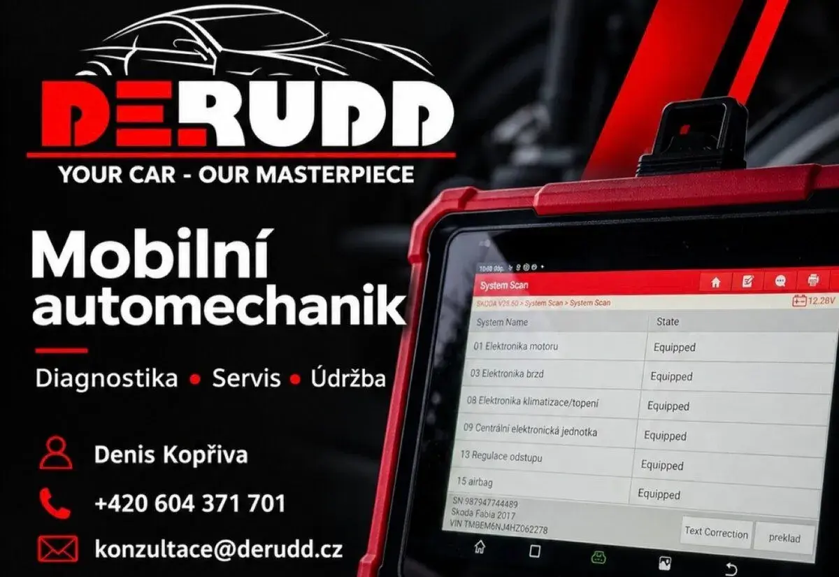 Mobilní autoservis DeRudd - Brno a okolí