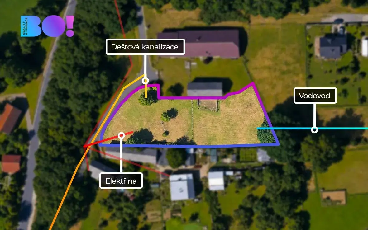 Prodej stavebního pozemku 2 497 m², Ostrava – Stará Plesná
