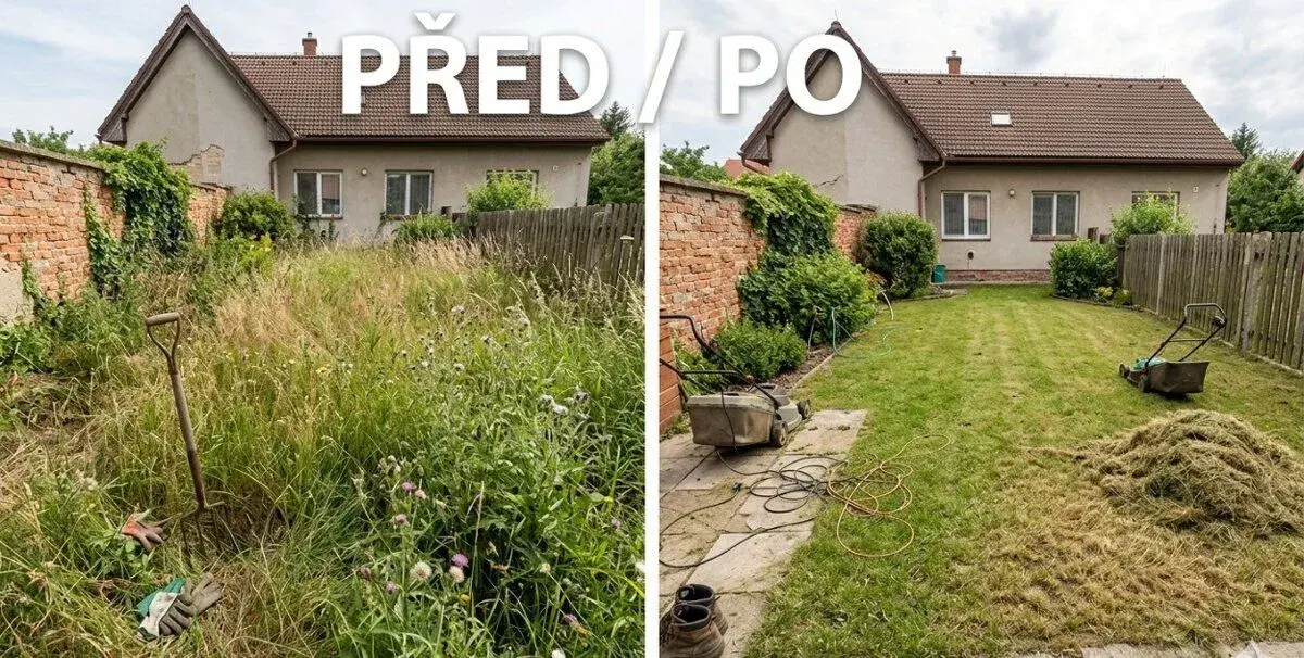 🌾 Nemáte čas na trávu? Posekám ji za vás (Brno a okolí) ⏱️